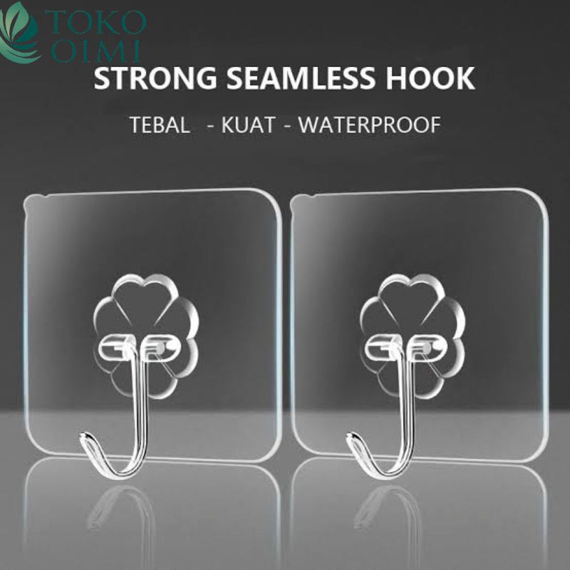 Gantungan Dinding Hook / Pengait Tempel tembok Dinding Perekat Kuat