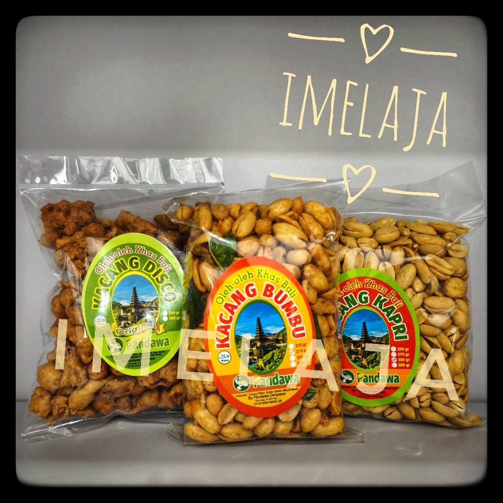 

Pandawa" Kacang Bali Paket (Bumbu 275Gr + Kapri 350Gr + Disco 200 Gr)