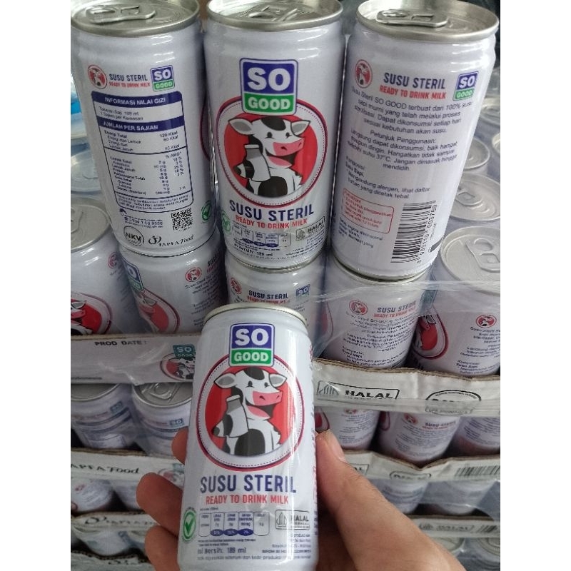 

Susu Steril So Good 100% susu sapi murni ready to drink milk