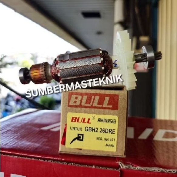 ARMATURE BOSCH GBH2-26 DRE ANGKER ROTOR MESIN ROTARY HAMMER BOSCH GBH 2-26 DRE BOSCH GBH2 26 DRE BUL