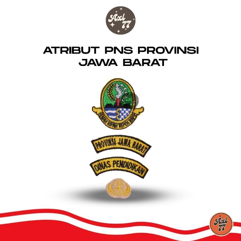 ATRIBUT BORDIR PNS DINAS PENDIDIKAN PROVINSI JAWA BARAT