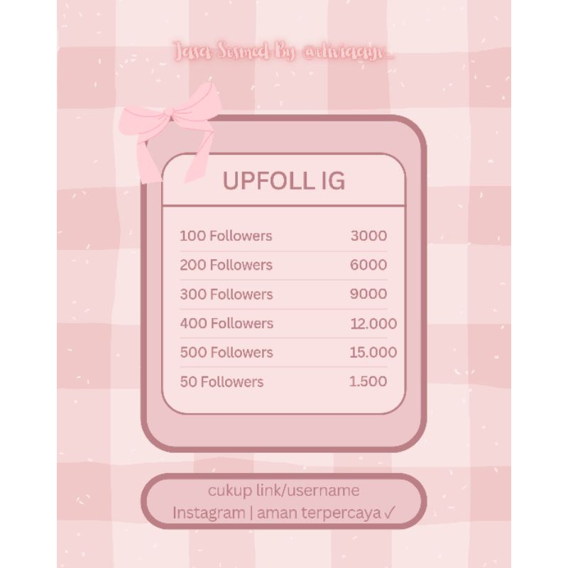 [PROMO] FOLLOWERS INSTAGRAM UPFOLL TERPERCAYA SUPERCEPAT IG FOLLOWERS SUNTIK PENGIKUT FOLLOWERS UPFO