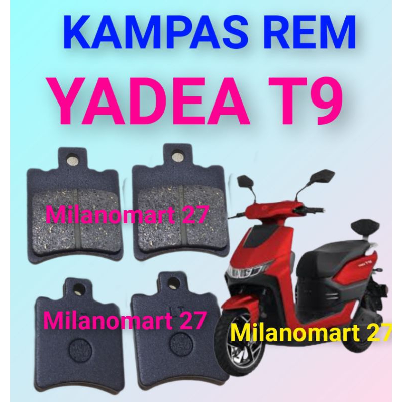 kampas rem yadea t9 kampas rem cakram motor listrik YADEA T9