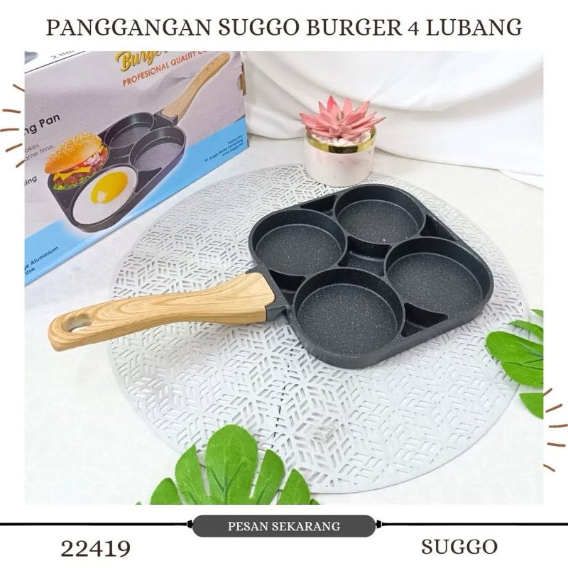 Suggo Pan Burger / Pan Telur 4 Lubang