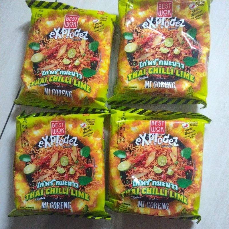 

BESTWOK EXPLODEZ instan noodles varian THAI CHILLI LIME chicken