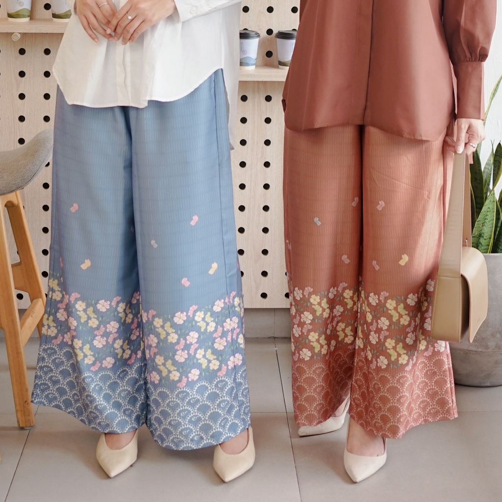 Ederra Setaman Pants / Celana Panjang / Celana Motif