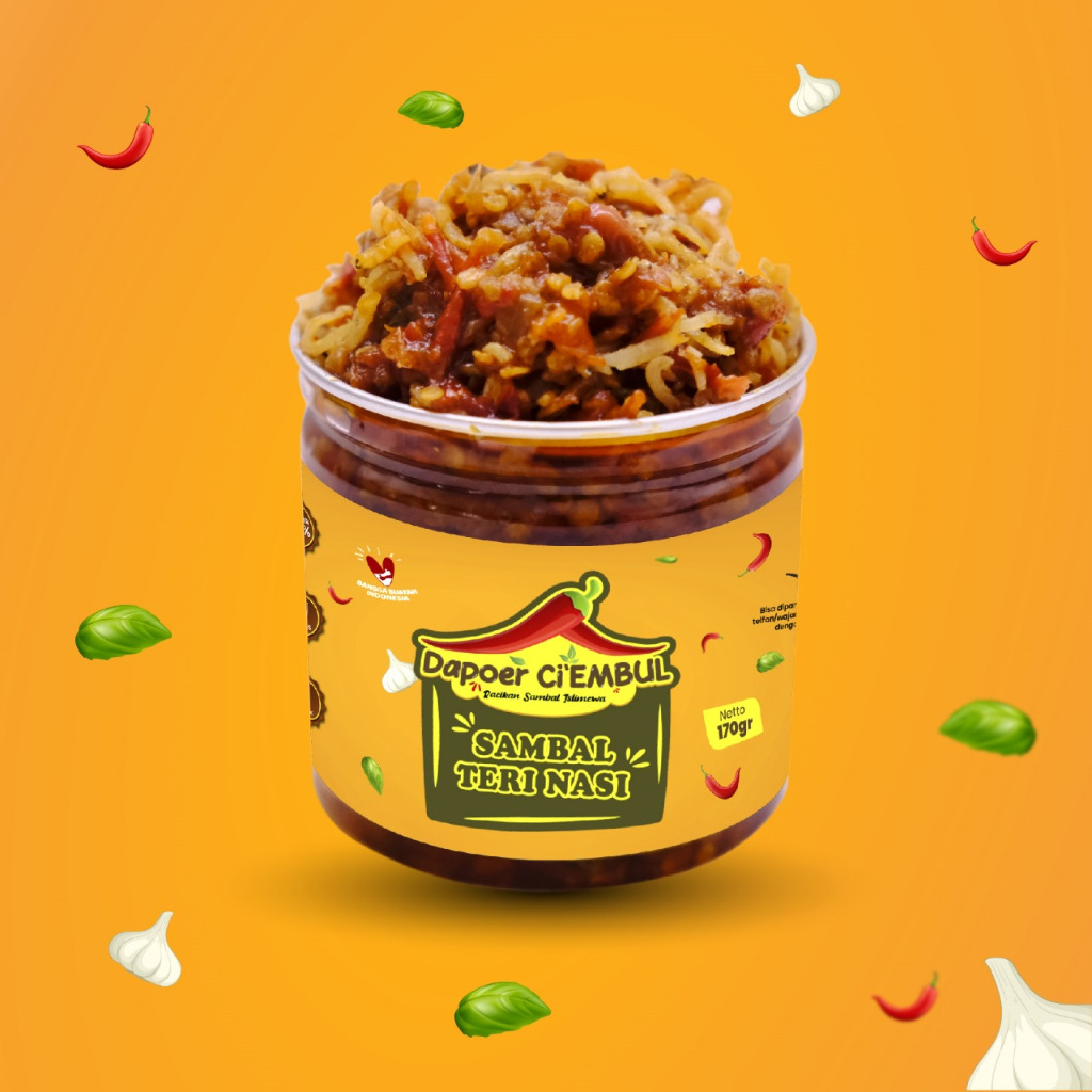 

(NEW) SAMBAL TERI NASI / TERI MEDAN / Sambel Teri / 170gram - Dapoer Ci'Embul