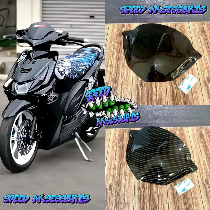 Paket visor plus spion x1 dan spion click PNP Honda Beat Karbu Old bonus freem double tape