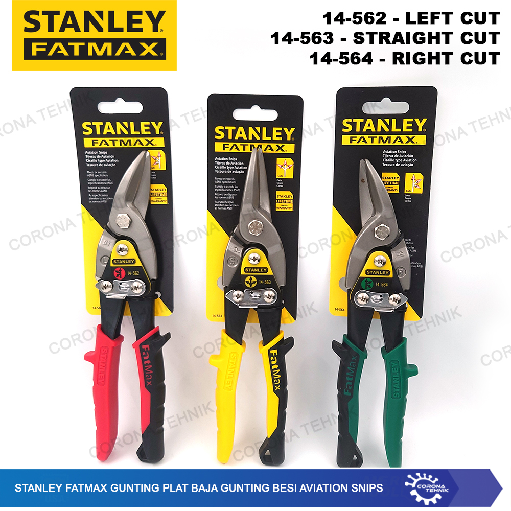 

Stanley FATMAX Gunting Plat Baja Gunting Besi Aviation Snips