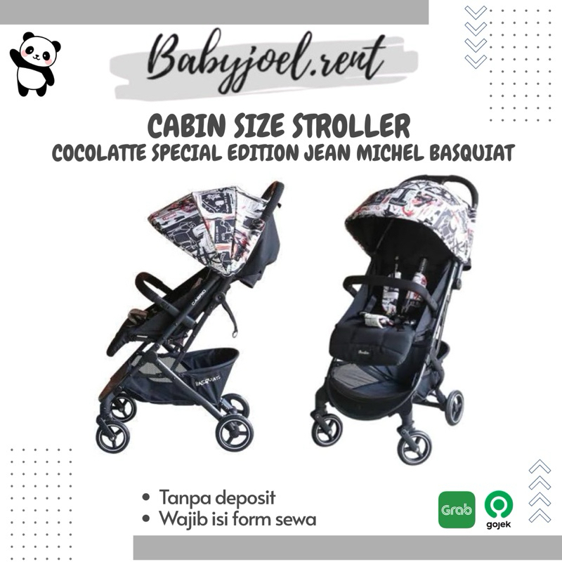SEWA :  Stroller Cabin Cocolatte Special Edition Jean Michel Basquiat