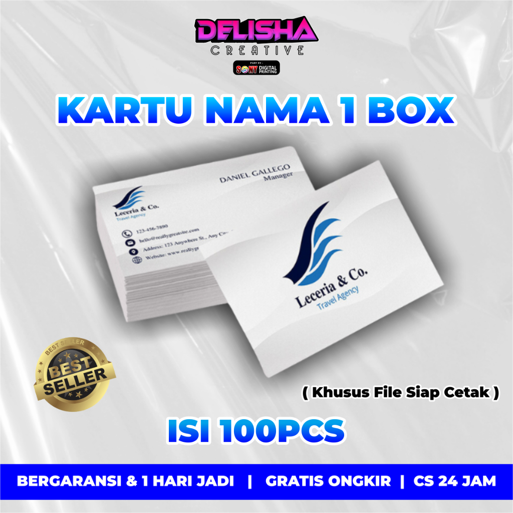 

Cetak Kartu Nama isi 100 pcs Standar Name Tag Perusahaan / Kartu Nama Pribadi
