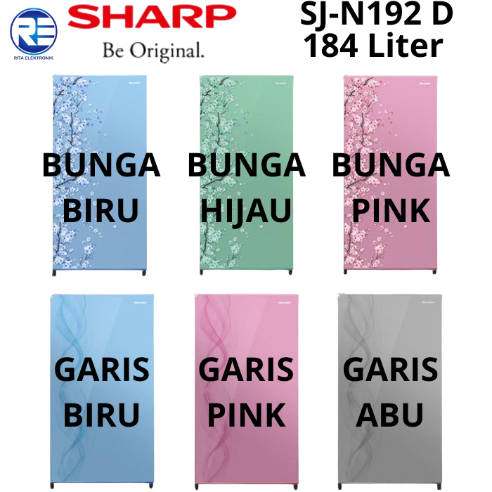 Sharp Kulkas Satu Pintu 184L  SJ- N192D Kirei III Series
