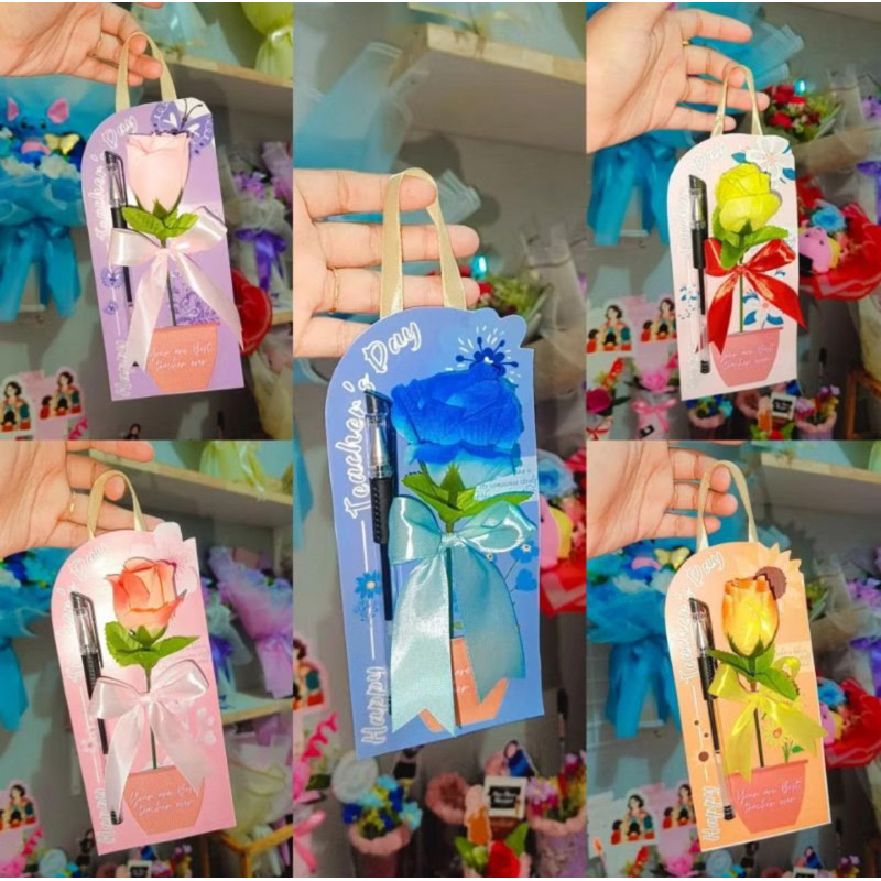 

[READY] eceran KARTU BUNGA PENA HARI GURU (kartu saja)