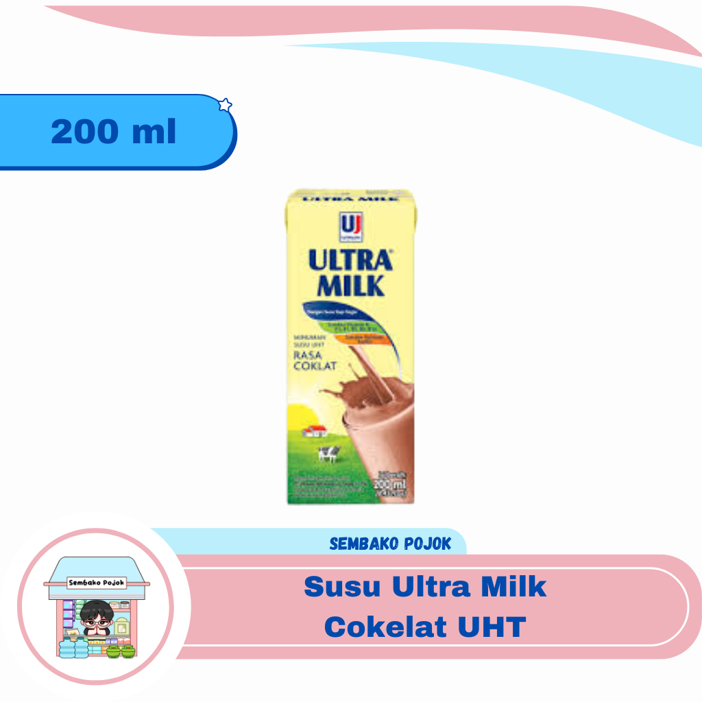 

Susu Ultra Milk Cokelat UHT 200 ml