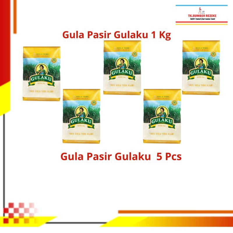 

[PAKET HEMAT ISI 5] Gula Pasir GULAKU 1 Kg PROMO MURAH/ GULAKU Gula Pasir 1 Kg PROMO MURAH