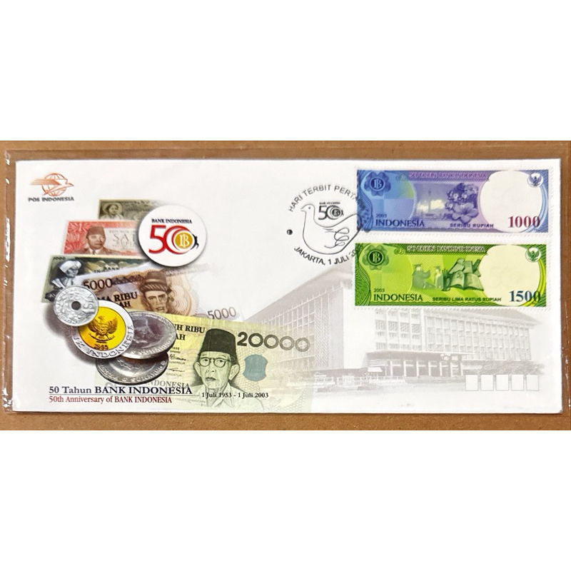

PRANGKO INDONESIA 2003 SHP 50th BANK INDONESIA . MINT.