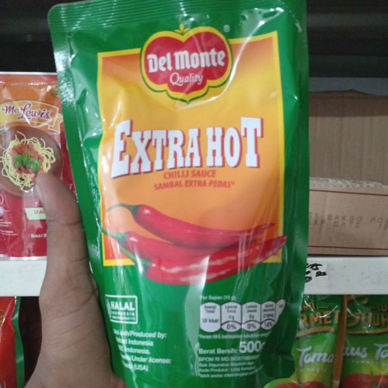 

Delmonte Extra hot Chilli sauce sambal extra pedas UK 500gr