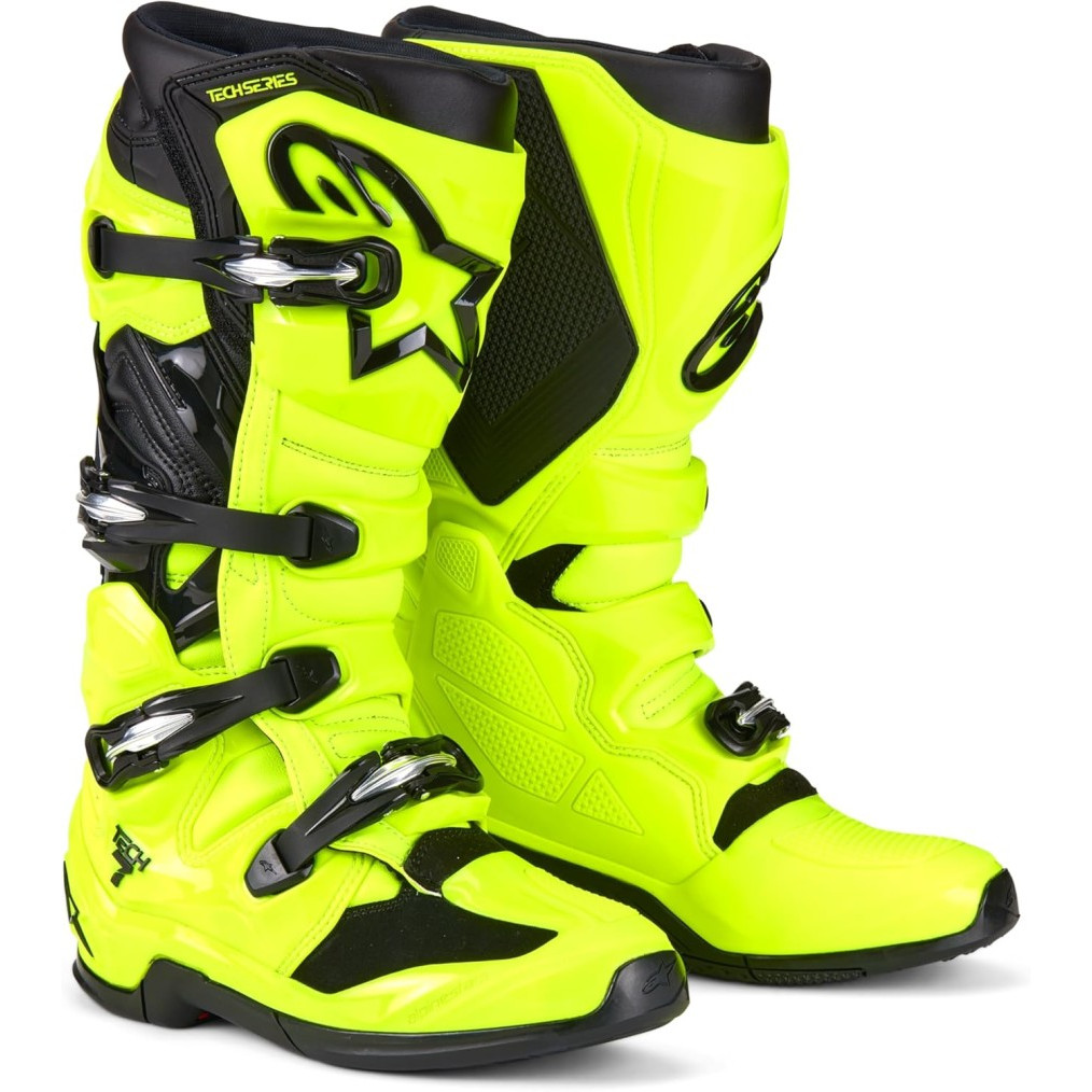 Boots Alpinestars Tech 7 Yellow Fluo Black MX 2025 Sepatu Boots Tech 7 Original