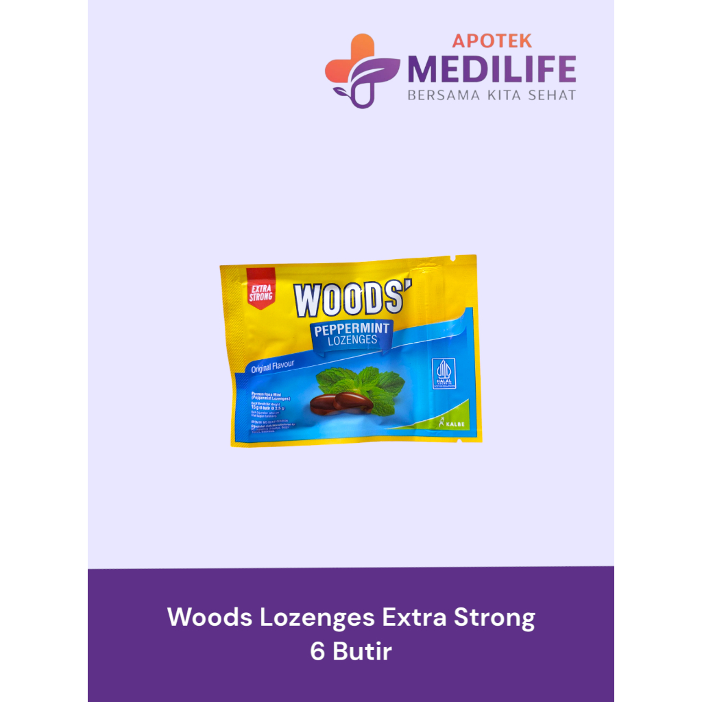 

Woods Lozenges Original Extra Strong 6 Butir