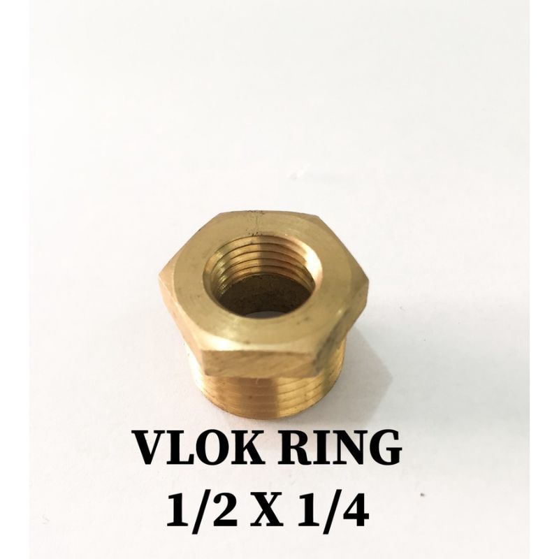 Vlok ring 1/4 × 1/2 flugring 1/4 × 1/2 kuningan vlok ring