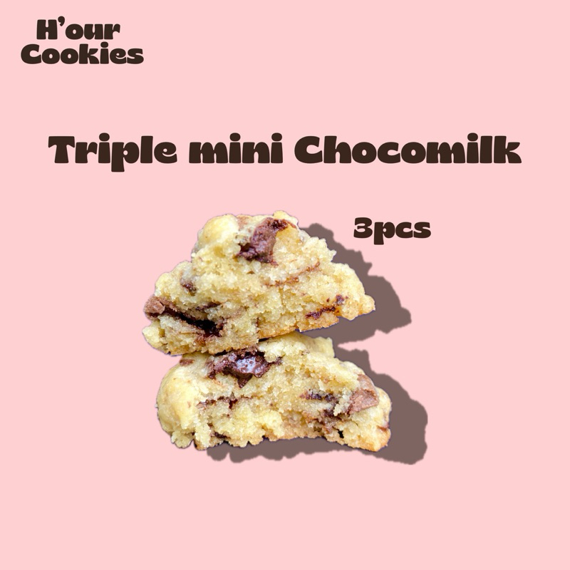 

Triple mini Chocomilk H’our Coookies and Brownies (3pcs)