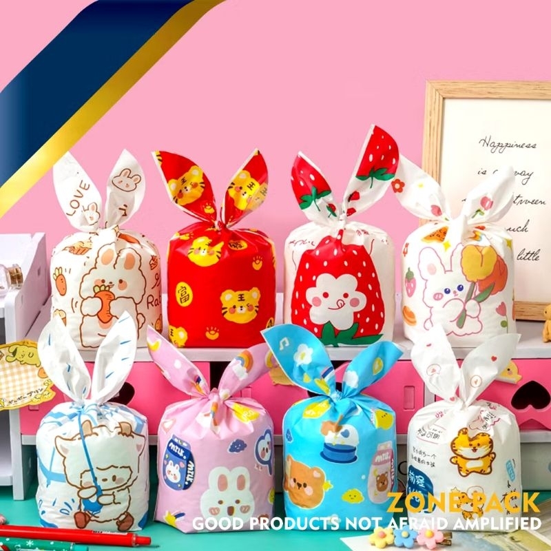 

Plastik Goodie bag karakter tas hampers snack permen ulang tahun