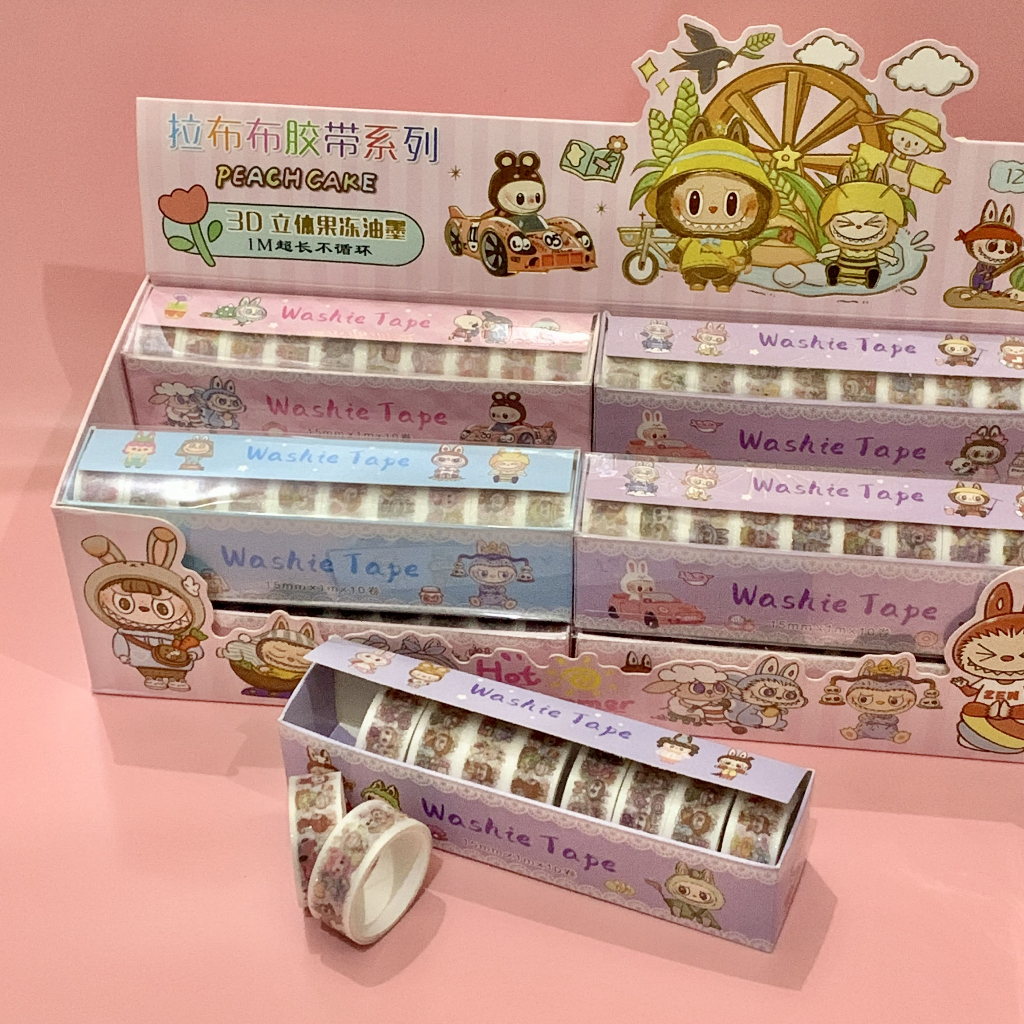 

Washie Tape Labubu Sticker 10 Roll
