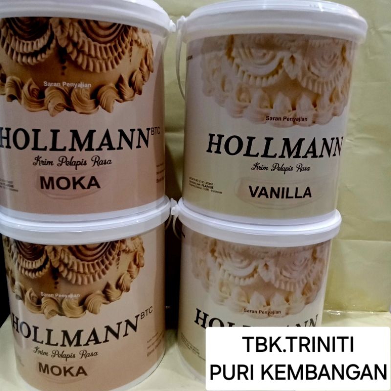 

HOLLMAN BUTTER CREAM 1KG ( VANILA & MOKA) BUTTER CREAM SIAP PAKAI