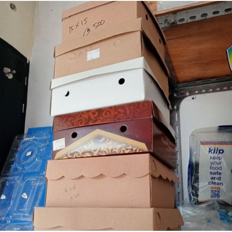 

dus nasi 18x18 kraft motif