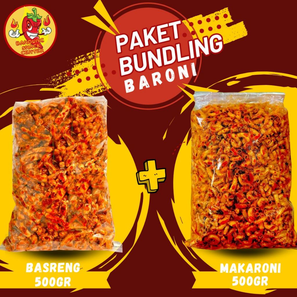 

PAKET BUNDLING BARONI - BASRENG+MAKARONI PEDAS CIKRUH DAUN JERUK