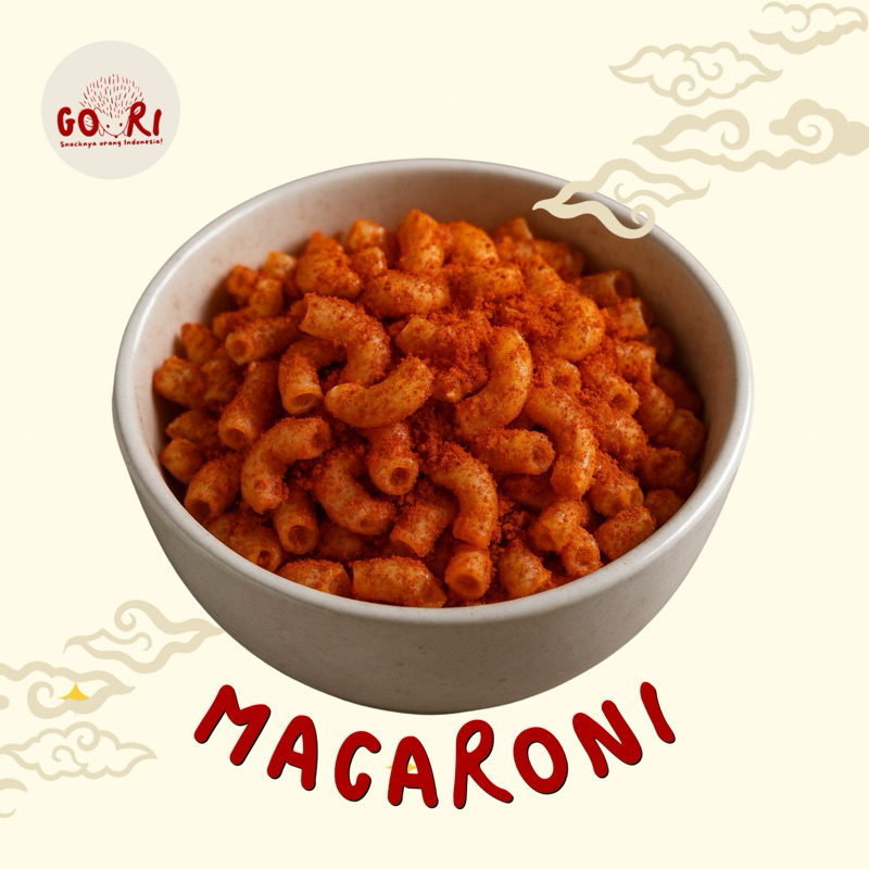 

Macaroni Sambal Daun Jeruk Goori snack / makaroni enak rasa pedas daun jeruk