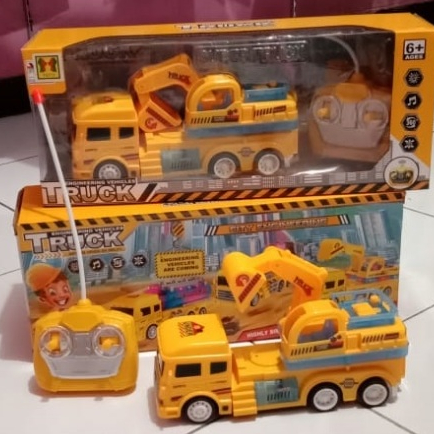 Rc truck crane / mainan anak / truk rc