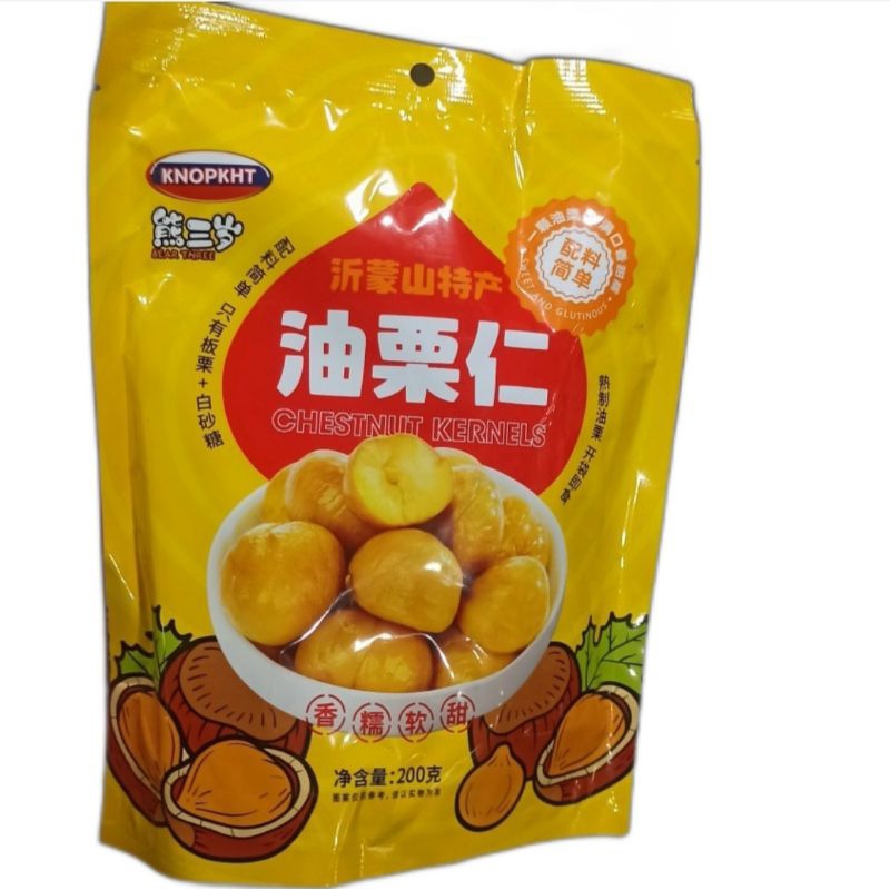 

Chestnut Kernel Pack 200g / Lakci Chesnut Kupas Siap Makan 200g
