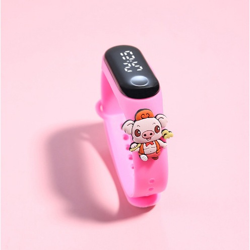 Jam Tangan Anak Perempuan Animasi Lucu-Lucu Jam Anti Air {TOUCH SCREEN}