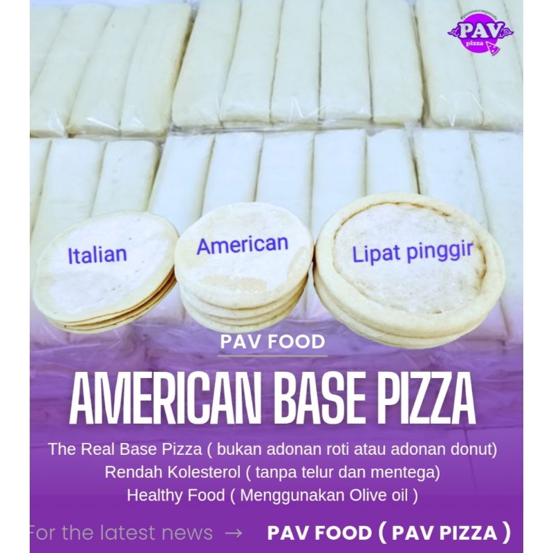 

PAV dough American D.26cm base roti pizza