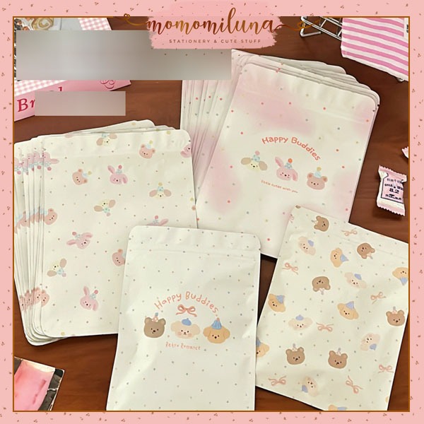 

Bear buddies ziplock cute kantong packing aksesoris lucu gambar beruang HB1950