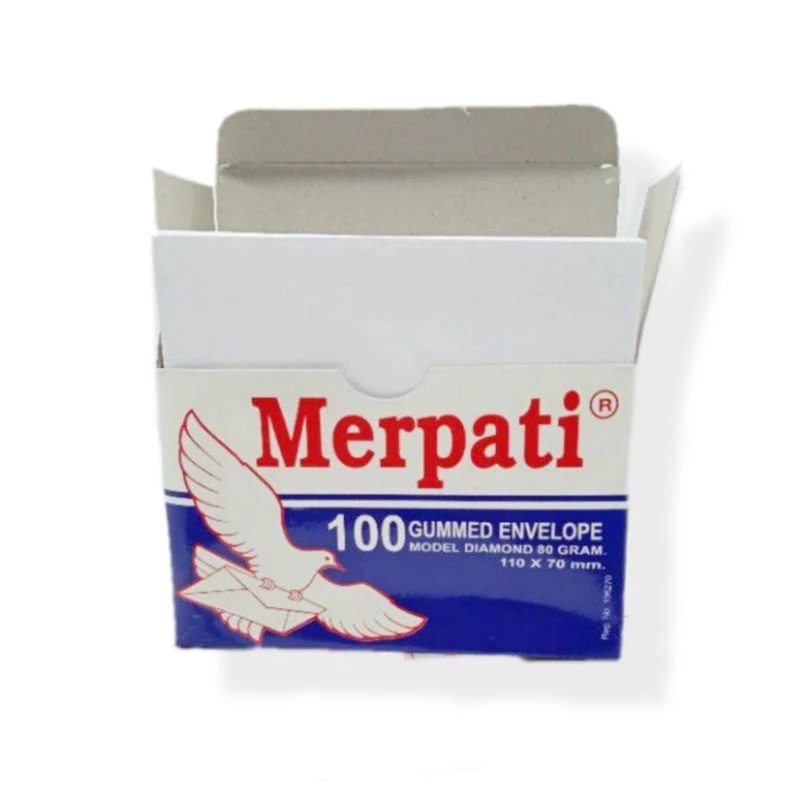 

Amplop Kecil Gummed Envelope 110x70 mm MERPATI