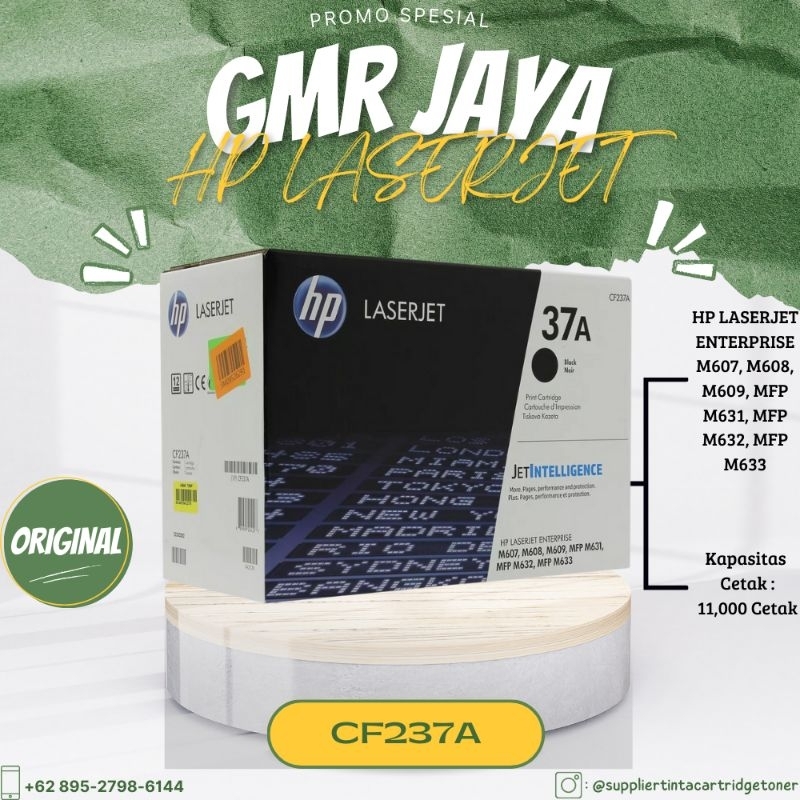 Toner hp 37A original / Toner hp 37A / Cartridge laserjet hp 37A / Toner original hp 37A / Toner hp 
