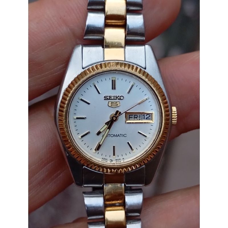 jam tangan cewek seiko otomatis 4206 0510 second bekas original