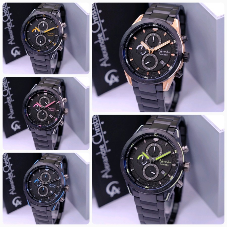 jam tangan pria alexandre christie original - Alexandre Christie Pria 6647 Original - Jam Tangan AC 