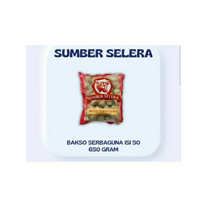 

Sumber Selera Bakso Serbaguna 650 gram ( 50 pcs )