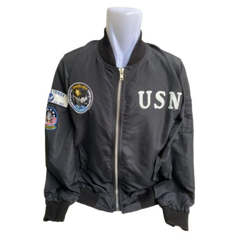 Bomber Flight Jacket Kapal Induk US Navy X US Air Force
