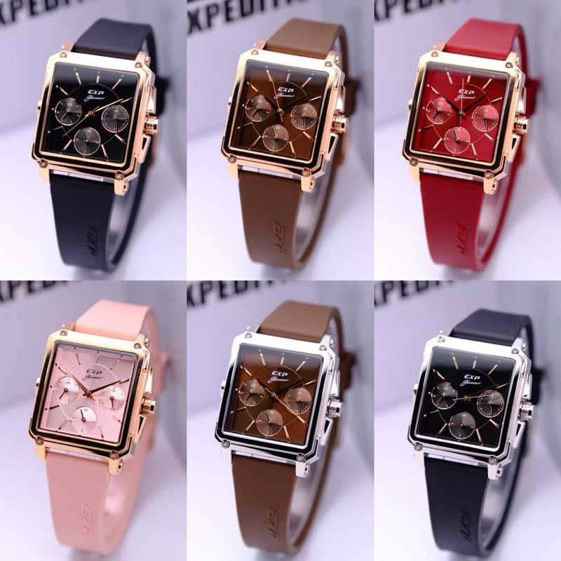JAM TANGAN WANITA EXPEDITION E 6618 E6618 EXP6618 RUBBER ORIGINAL