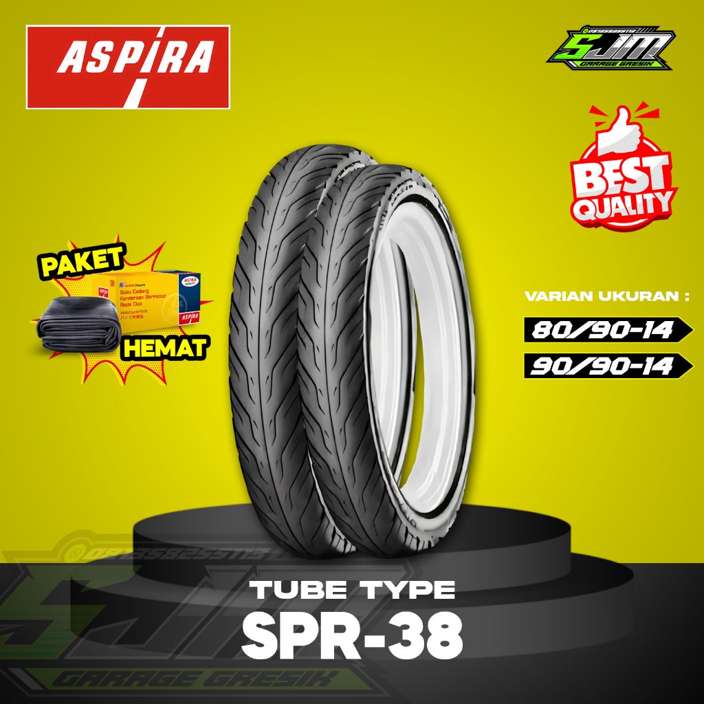 BAN TUBELESS MATIC RING 14 ASPIRA MAXIO SPR38