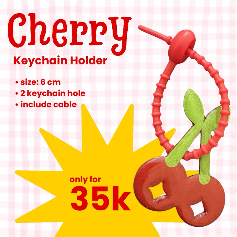 Cherry Keychain Holder