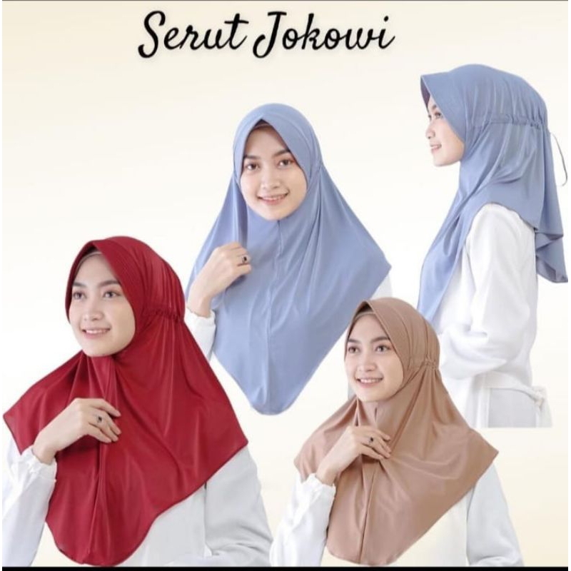 Hijab Bergo Serut JOKOWI By AHFILL COLLECTION