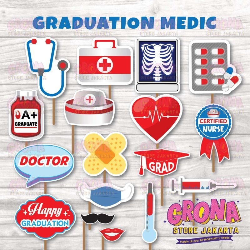 ACC Photobooth Graduation Medic / Aksesoris Foto Graduation Medic / acc photobooth