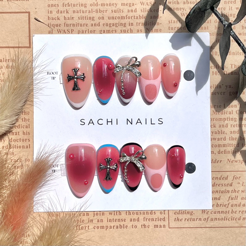 Y2K nails / Y2K Press on Nails / Colorful Y2k