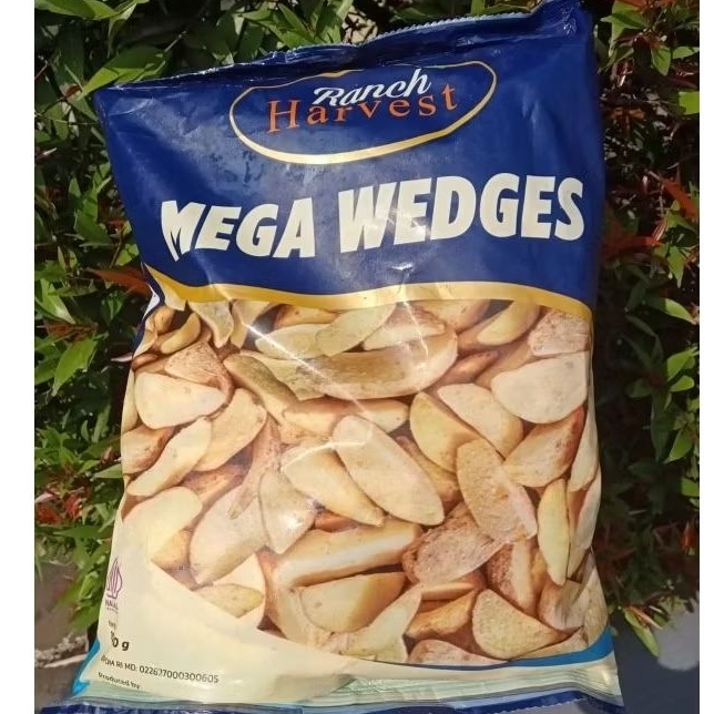 

Kentang Mega Wedges Harvest 1kg Original Halal Frozen