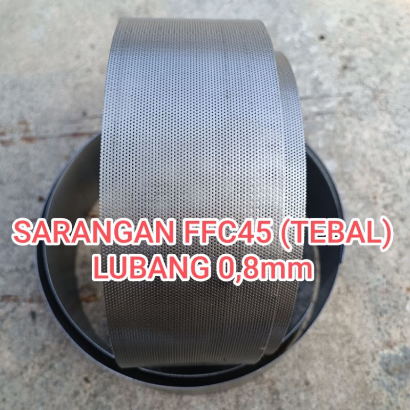 ffc45 0,8mm TEBAL sarangan selep diskmill ffc45 lubang 0,8mm saringan giling kopi beras jagung sekam